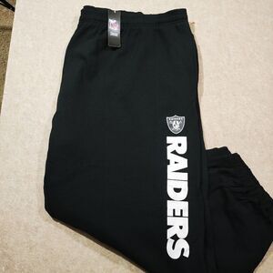 NFL Team Apparel Las Vegas Raiders Fleece Sweatpants Mens #5